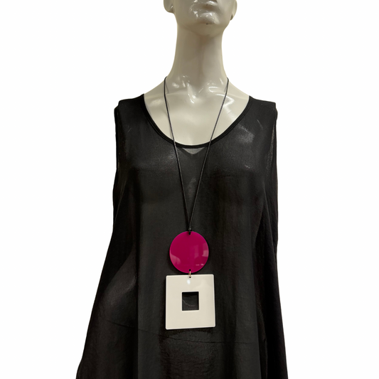 Z35 PINK & WHITE DUO NECKLACE