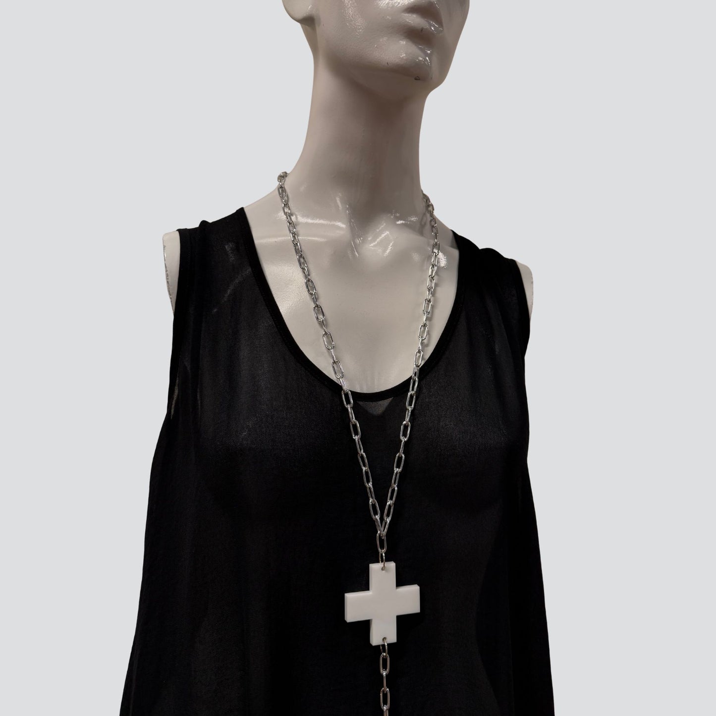 Z SILVER CHAIN CROSS